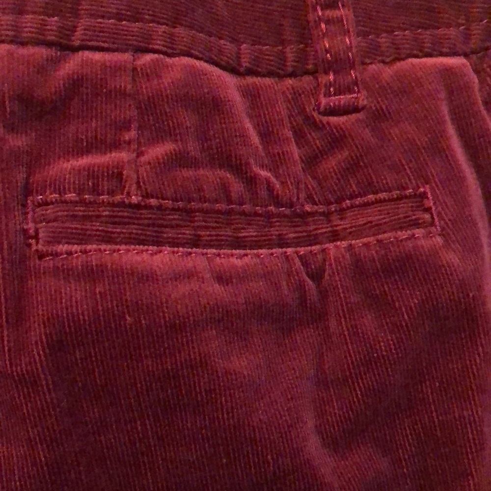 Ann Taylor LOFT Julie Corduroy Straight Leg Soft Stretch Pants/ Slacks Red 6P - Picture 8 of 8